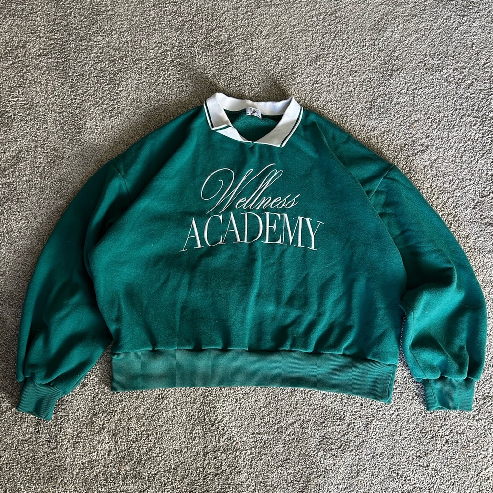 Yllw the Label Wellness Academy Oversized Crewneck